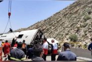تشکیل پرونده قضایی برای حادثه واژگونی اتوبوس در کوار