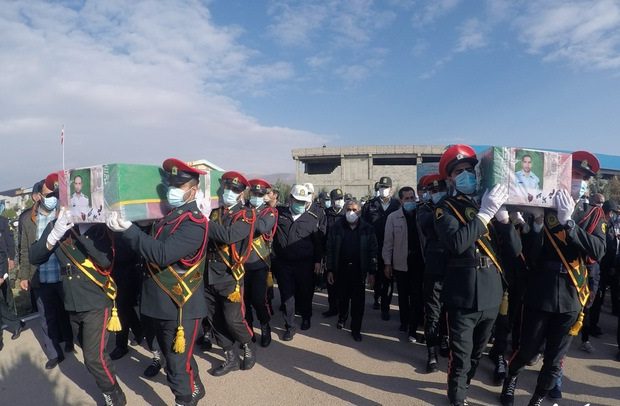آیین تشییع شهدای امنیت ناجا در شیراز