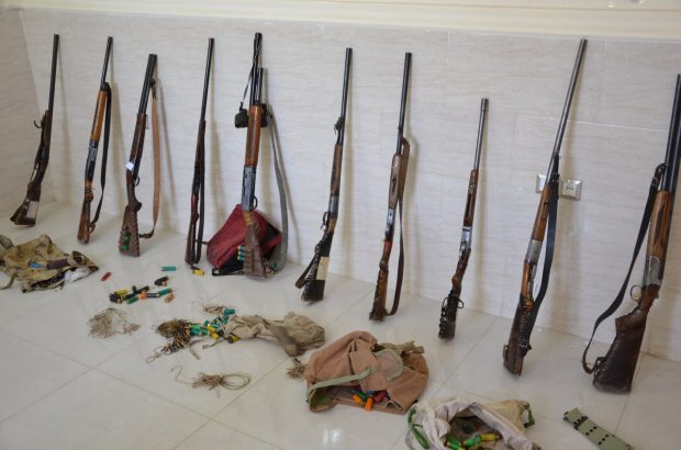 دستگیری ۱۰ شکارچی متخلف در سپیدان