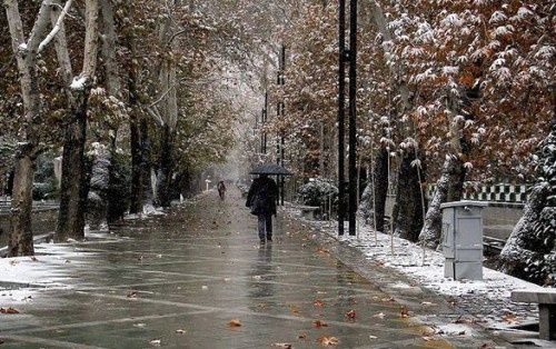 آغاز نخستین بارش باران و برف زمستانی در فارس