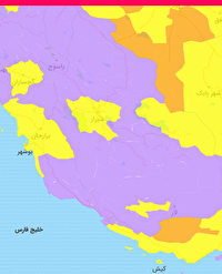 ۴ شهرستان فارس در وضعیت زرد کرونایی