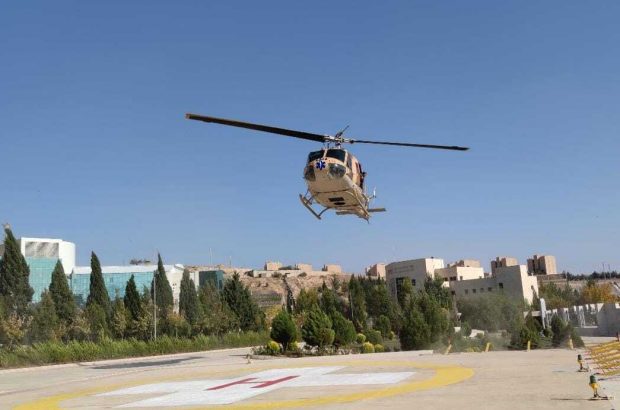 انتقال کودک دو ساله‌ با بالگرد اورژانس هوایی فارس