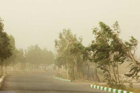 هشدار هواشناسی درخصوص نفوذ گرد و غبار و وزش باد در فارس