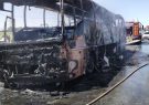 آتش سوزی اتوبوس در جاده شیراز – ابرکوه