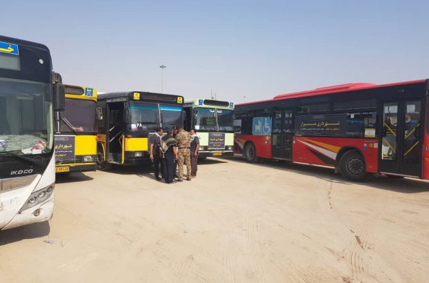 شهرداری شیراز ۴۰دستگاه اتوبوس به مرز‌های عراق اعزام کرد
