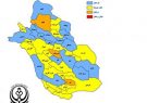 آخرین وضعیت رنگبندی نقشه کرونا در فارس/۳ شهرستان در وضعیت نارنجی و ۱۸ شهرستان در وضعیت زرد