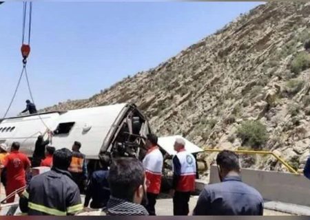 تشکیل پرونده قضایی برای حادثه واژگونی اتوبوس در کوار